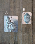 CHOICE Vintage Metal Santa Candy Mold
