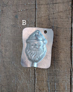 CHOICE Vintage Metal Santa Candy Mold