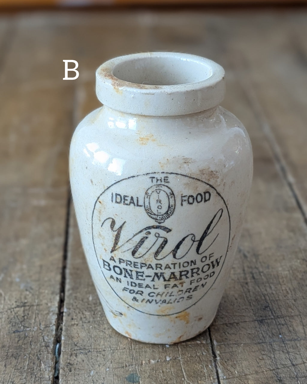 CHOICE of 3 Sizes Stoneware Virol Bone Marrow Pot