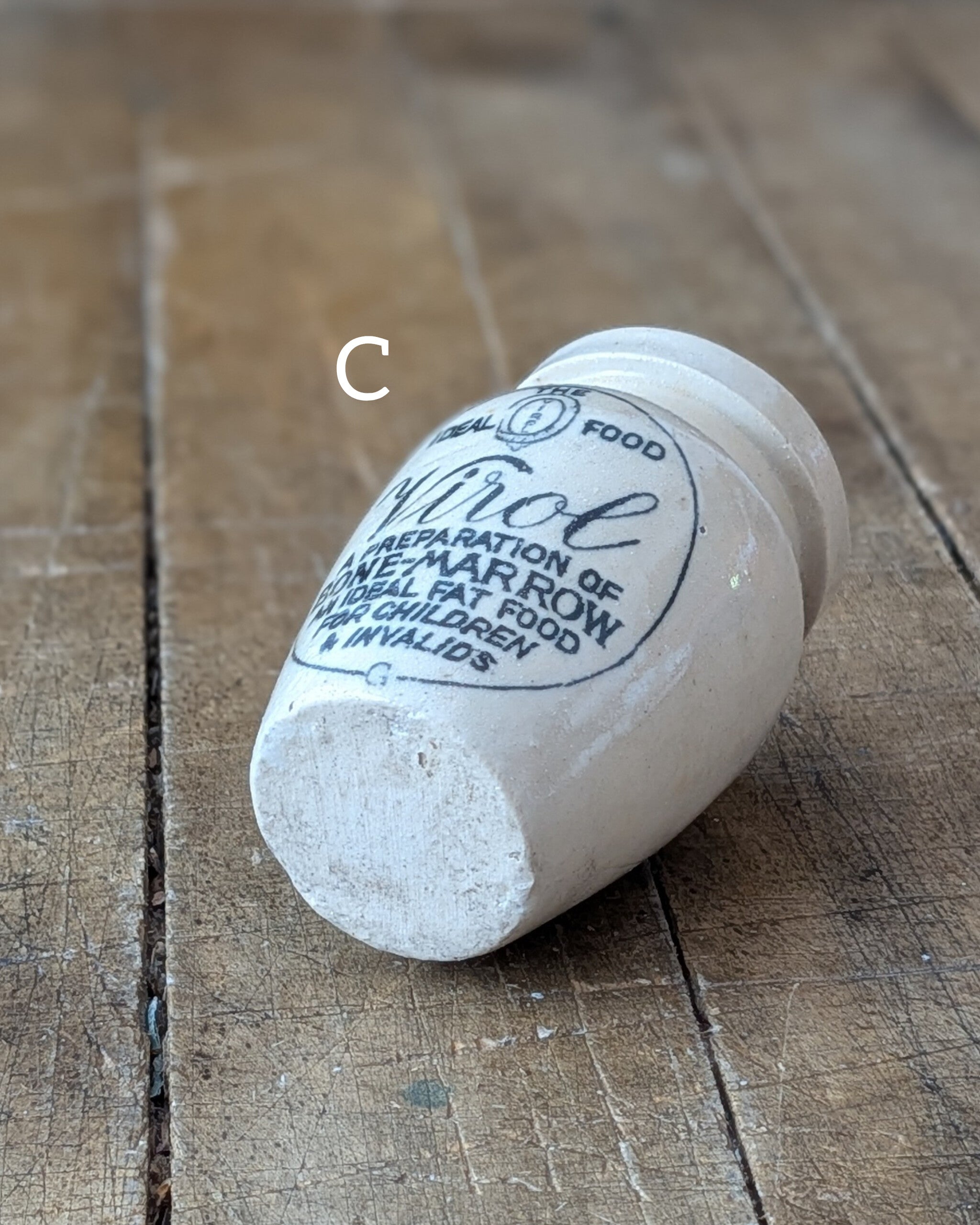 CHOICE of 3 Sizes Stoneware Virol Bone Marrow Pot