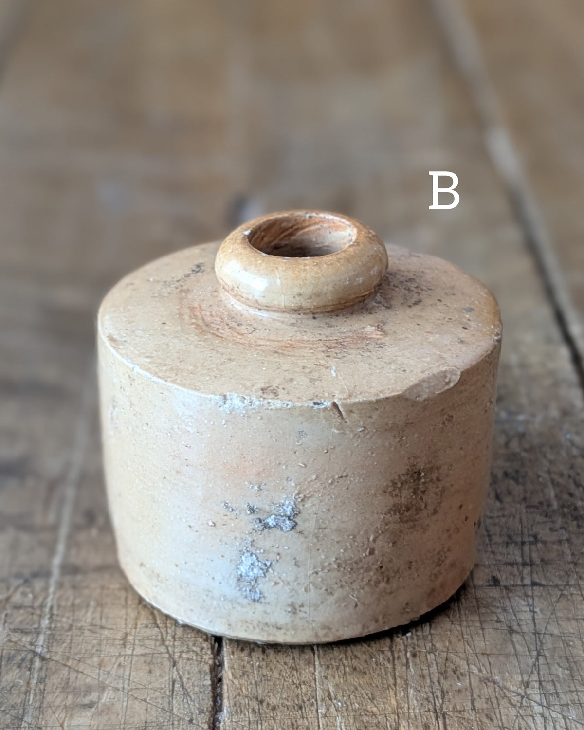 CHOICE of Stoneware Salt Glazed Pork Pie Ink Pots, c1850-1890