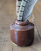 CHOICE of Stoneware Salt Glazed Pork Pie Ink Pots, c1850-1890