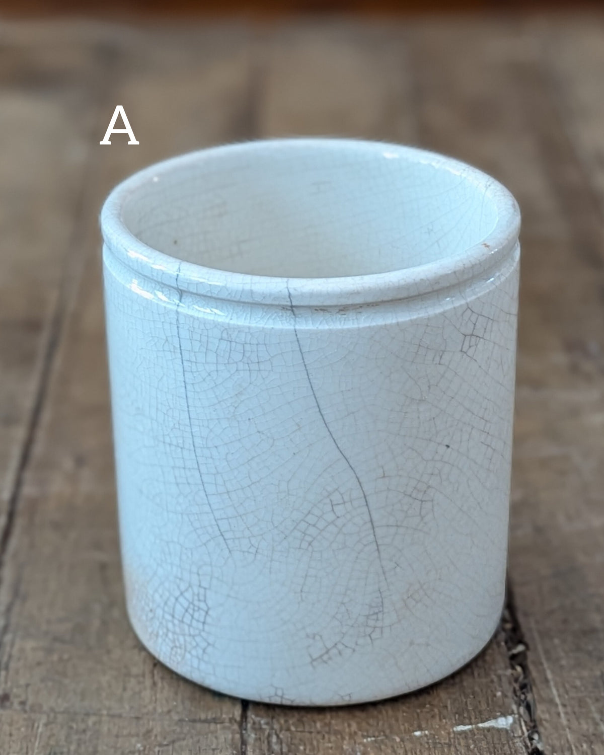 CHOICE Stained & Crazed Victorian Ironstone Food Pots