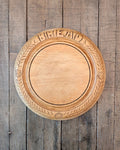 Antique Carved Wooden Bread Board