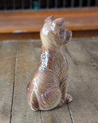 Porcelain Sitting Terrier Figurine