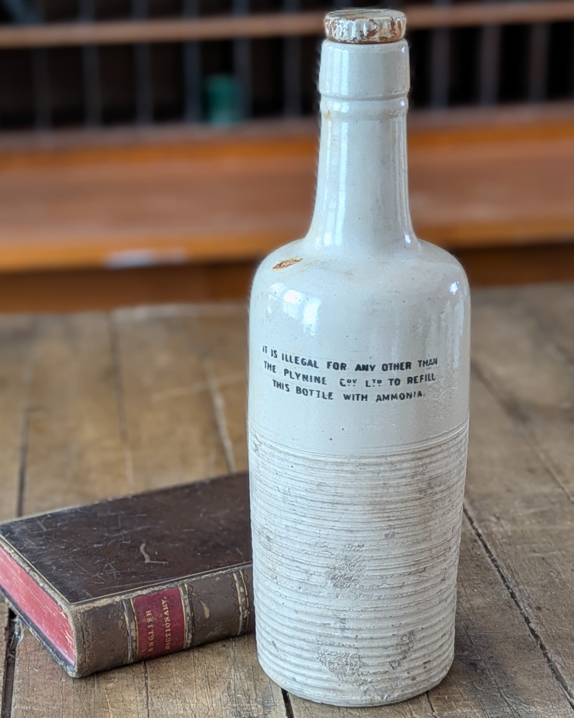 Stoneware Plynine Co. Ltd. Household Ammonia Bottle