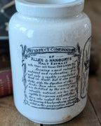 Antique Bynol Malt & Oil Advertising Jar