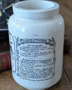 Antique Bynol Malt & Oil Advertising Jar