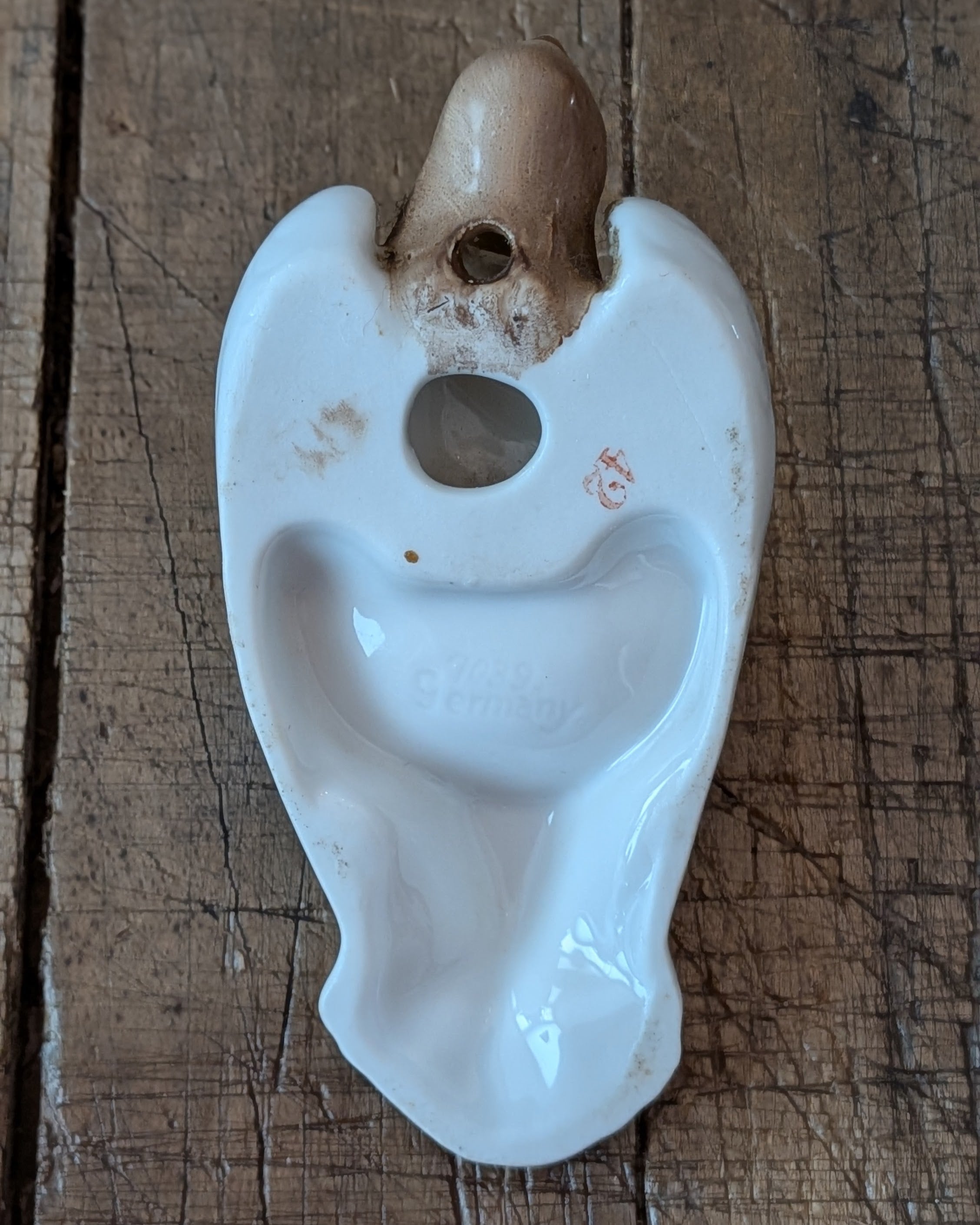 Porcelain Angel Holy Water Font