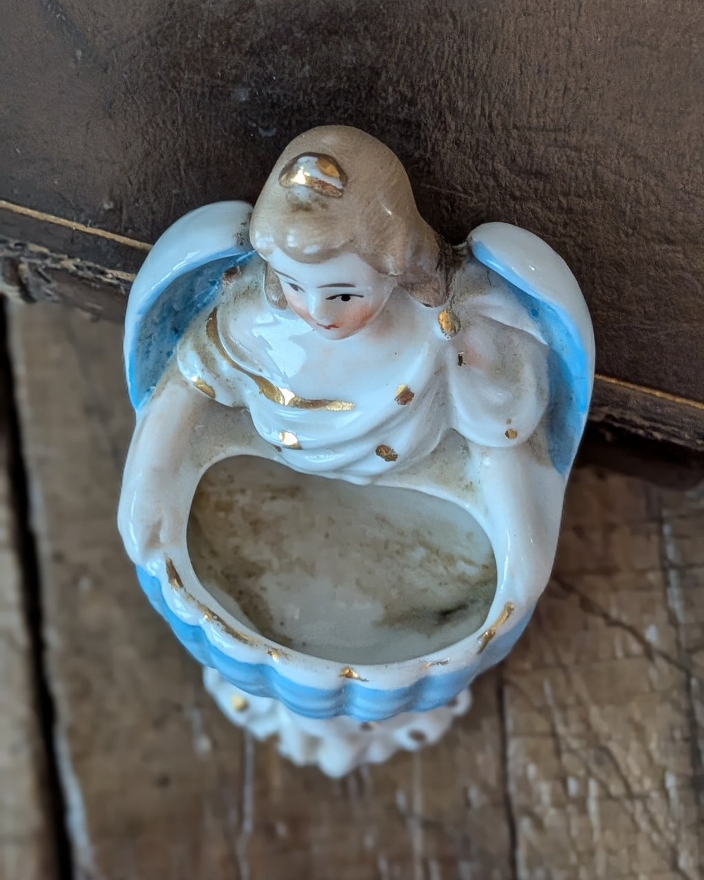 Porcelain Angel Holy Water Font
