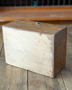 Lidded Wooden Box with Wood Burned Design