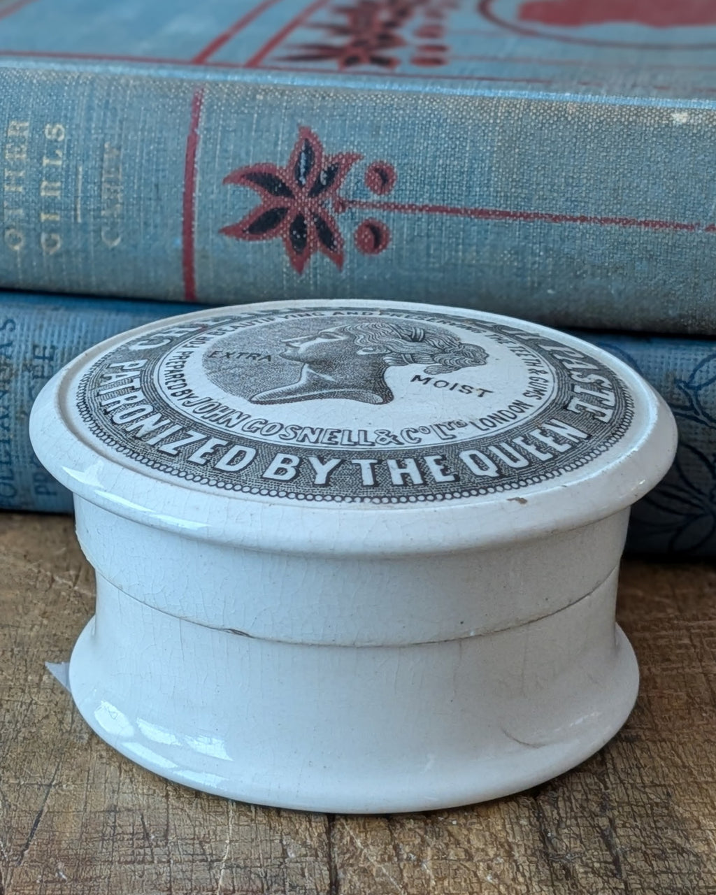 John Gosnell & Co. Lidded Cherry Toothpaste Pot