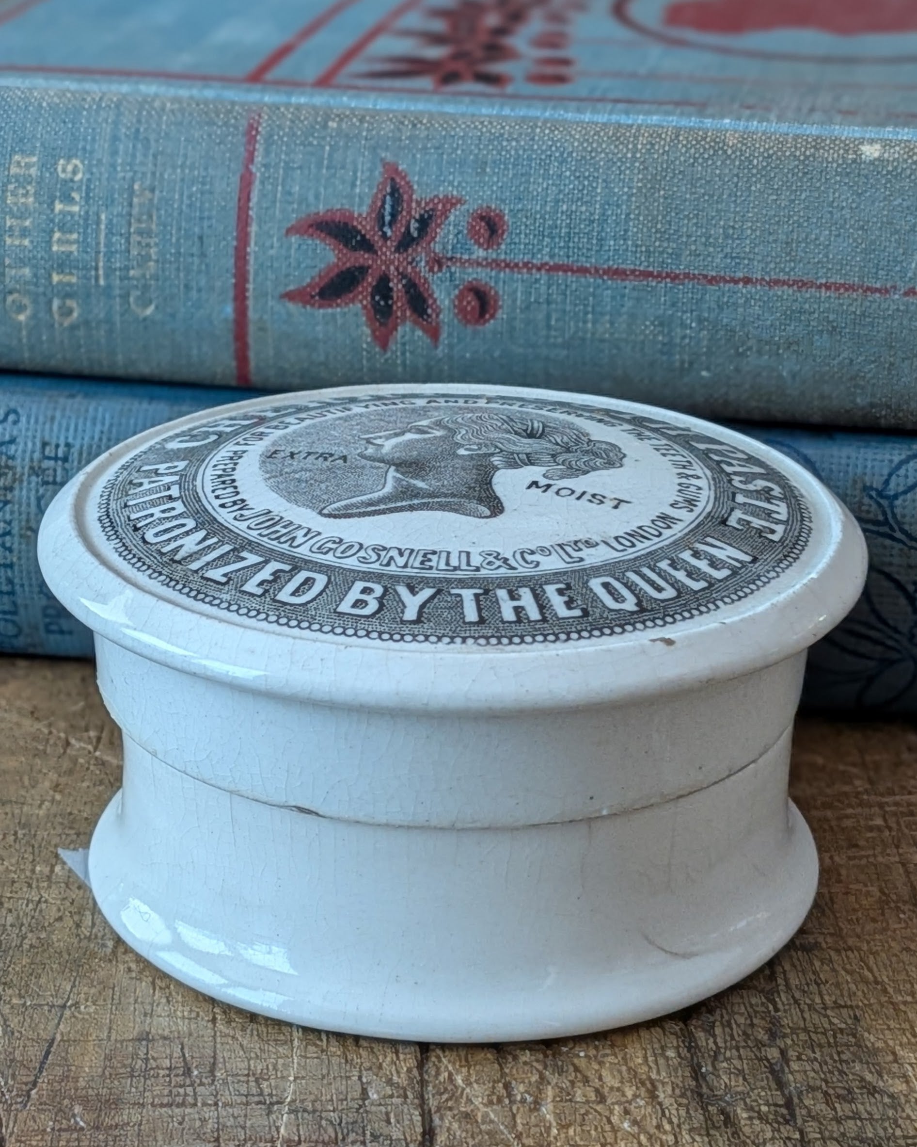 John Gosnell & Co. Lidded Cherry Toothpaste Pot