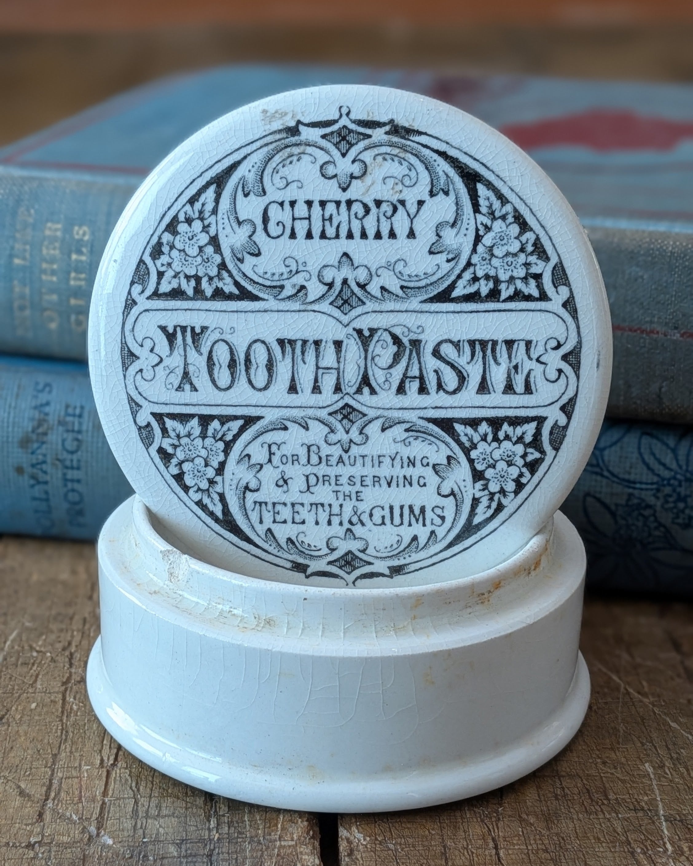 Cherry Toothpaste Lidded Pot
