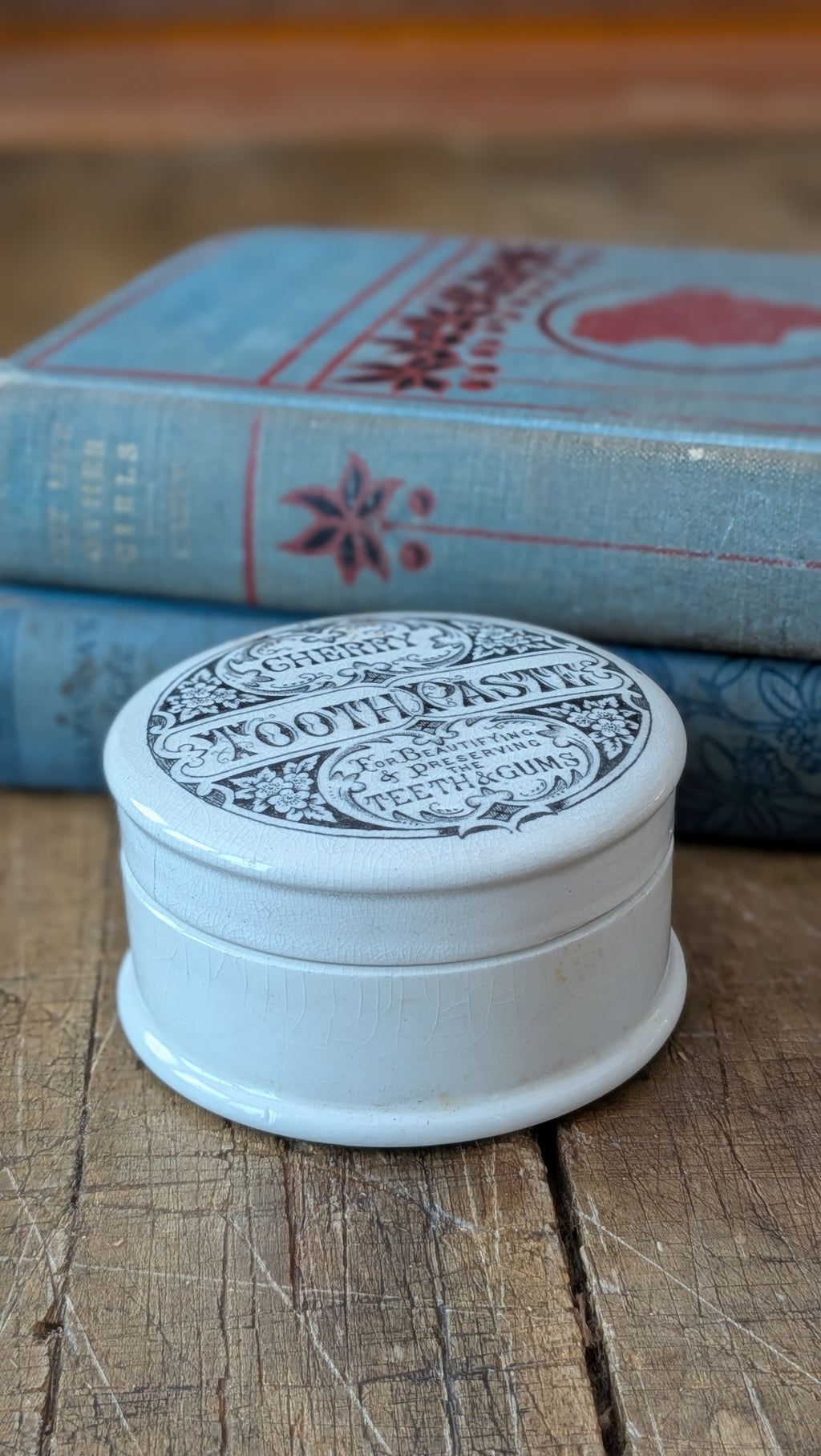 Cherry Toothpaste Lidded Pot