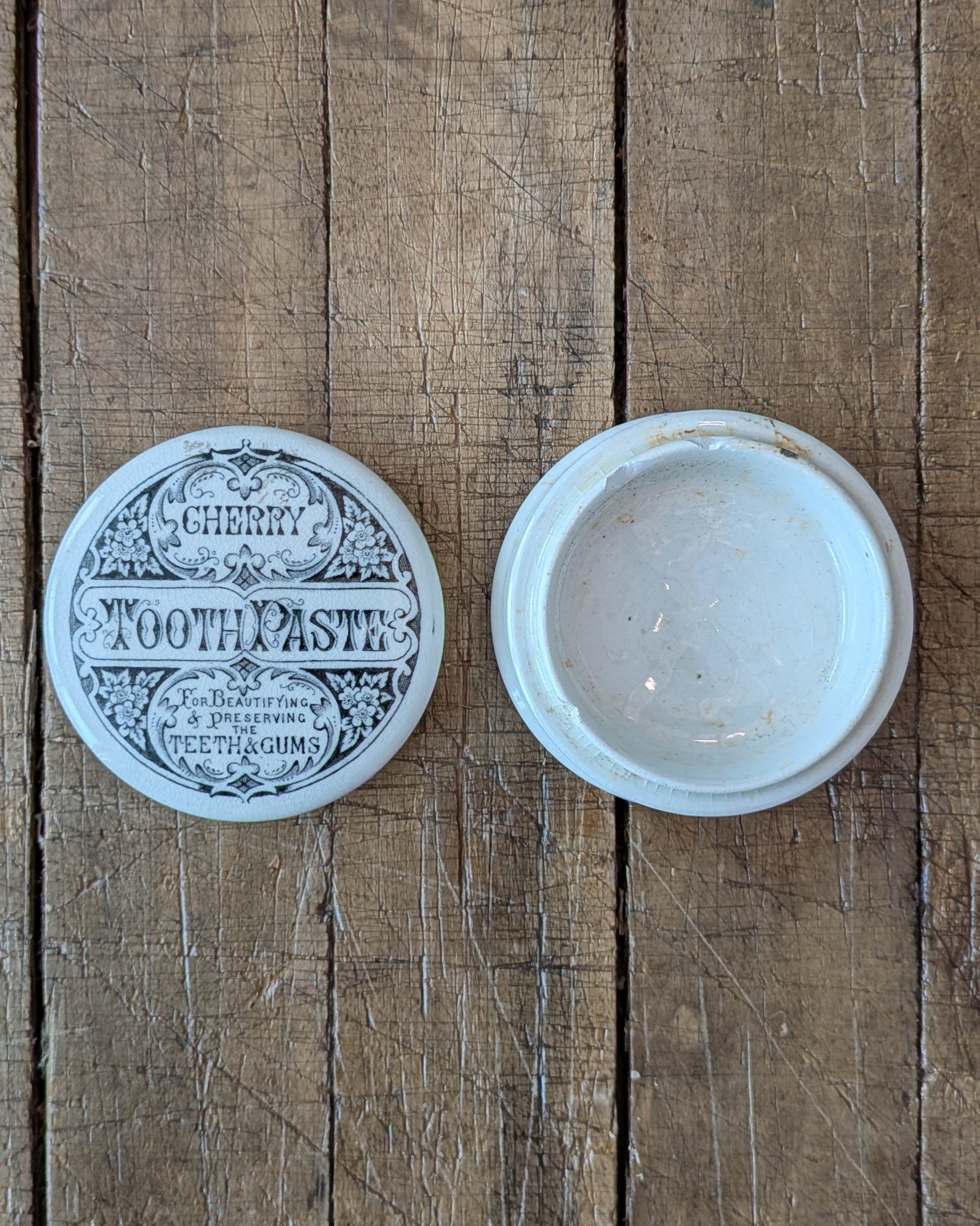 Cherry Toothpaste Lidded Pot
