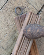 Antique Wooden Accordion Peg Rack