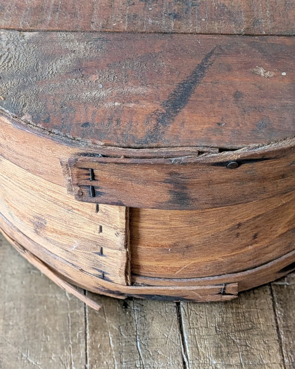Antique Bent Wood Cheese or Pantry Box