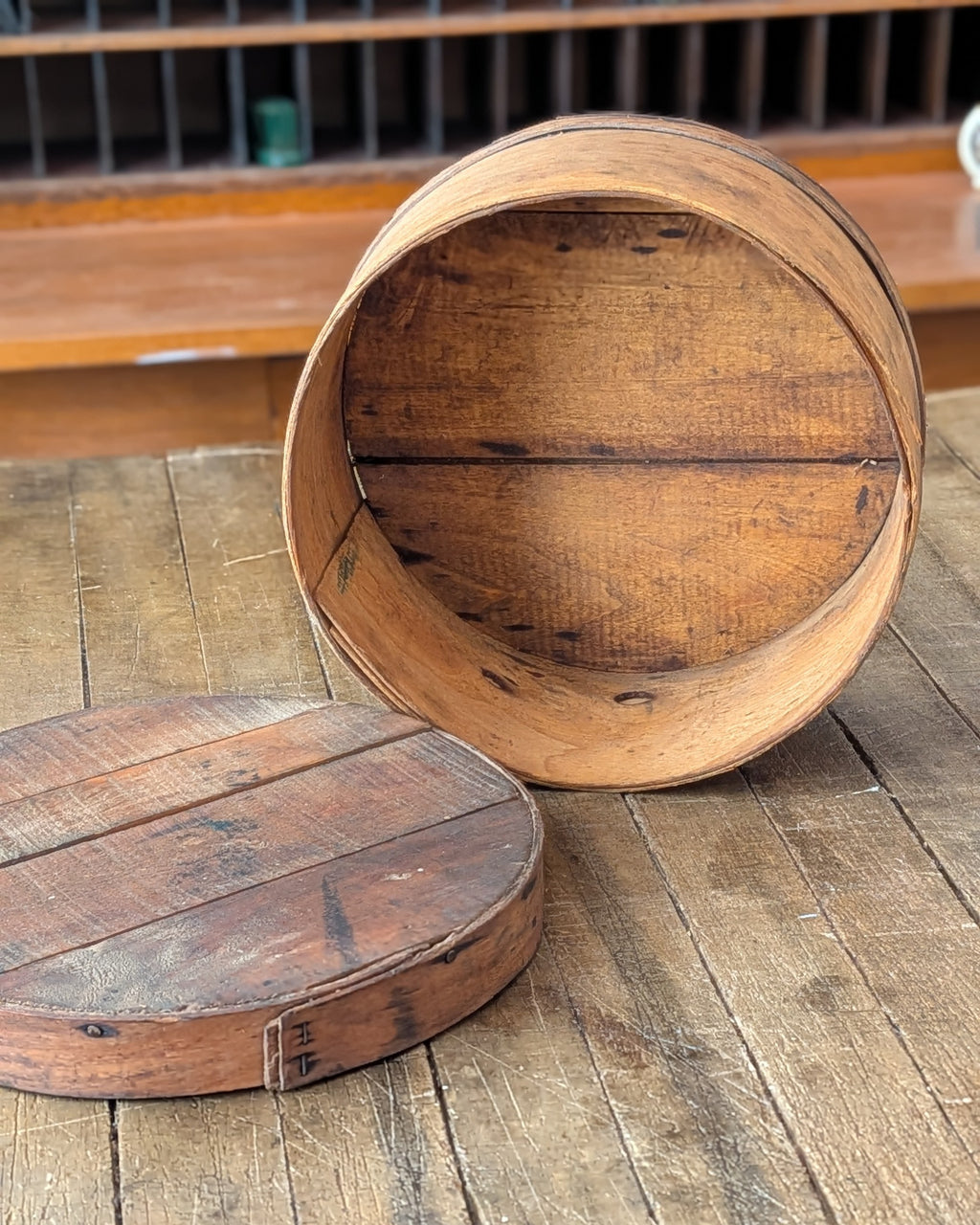 Antique Bent Wood Cheese or Pantry Box