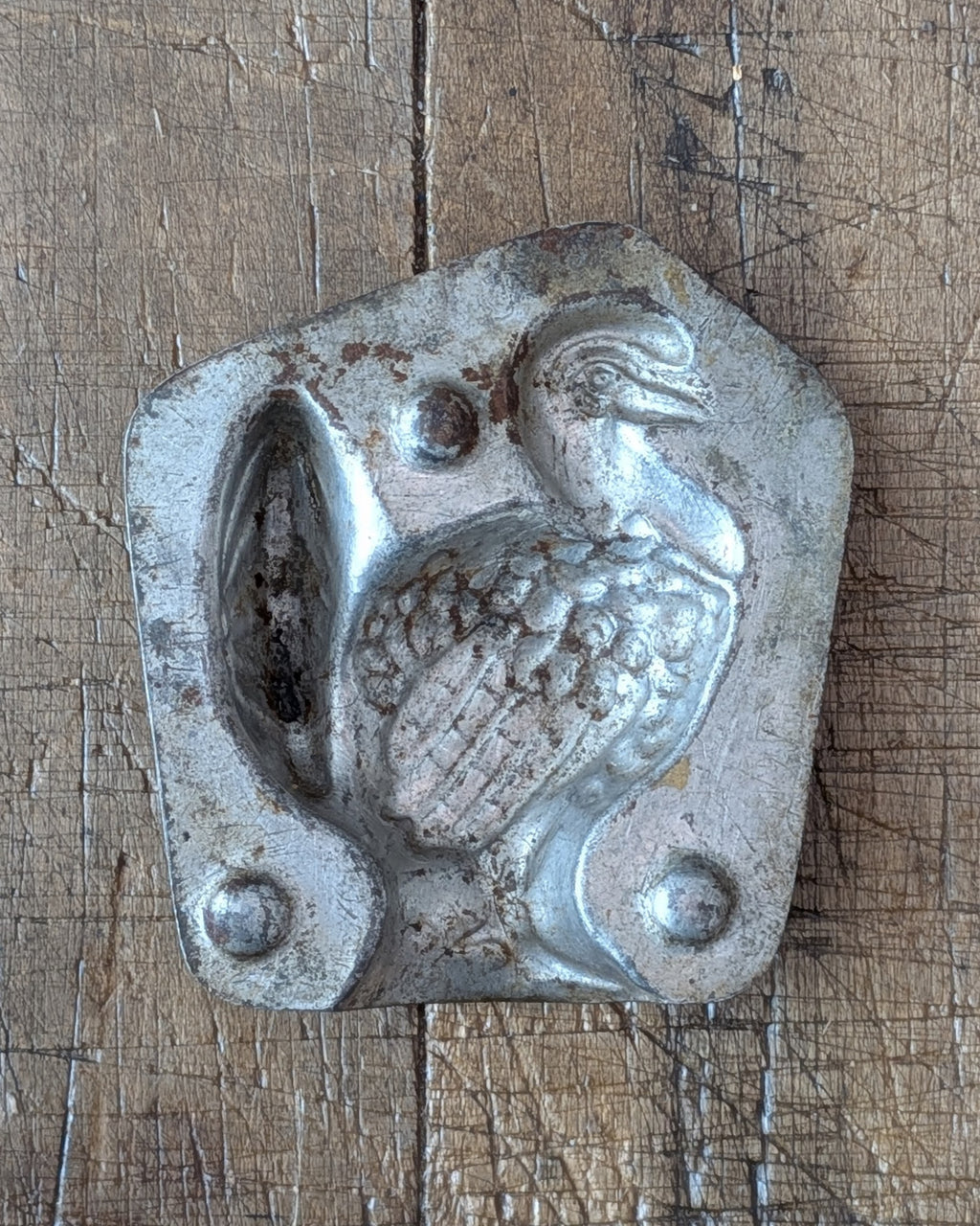 Half of Antique Chicken Chocolate Mold