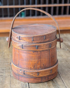 Antique Wooden Sugar Firkin or Pantry Box