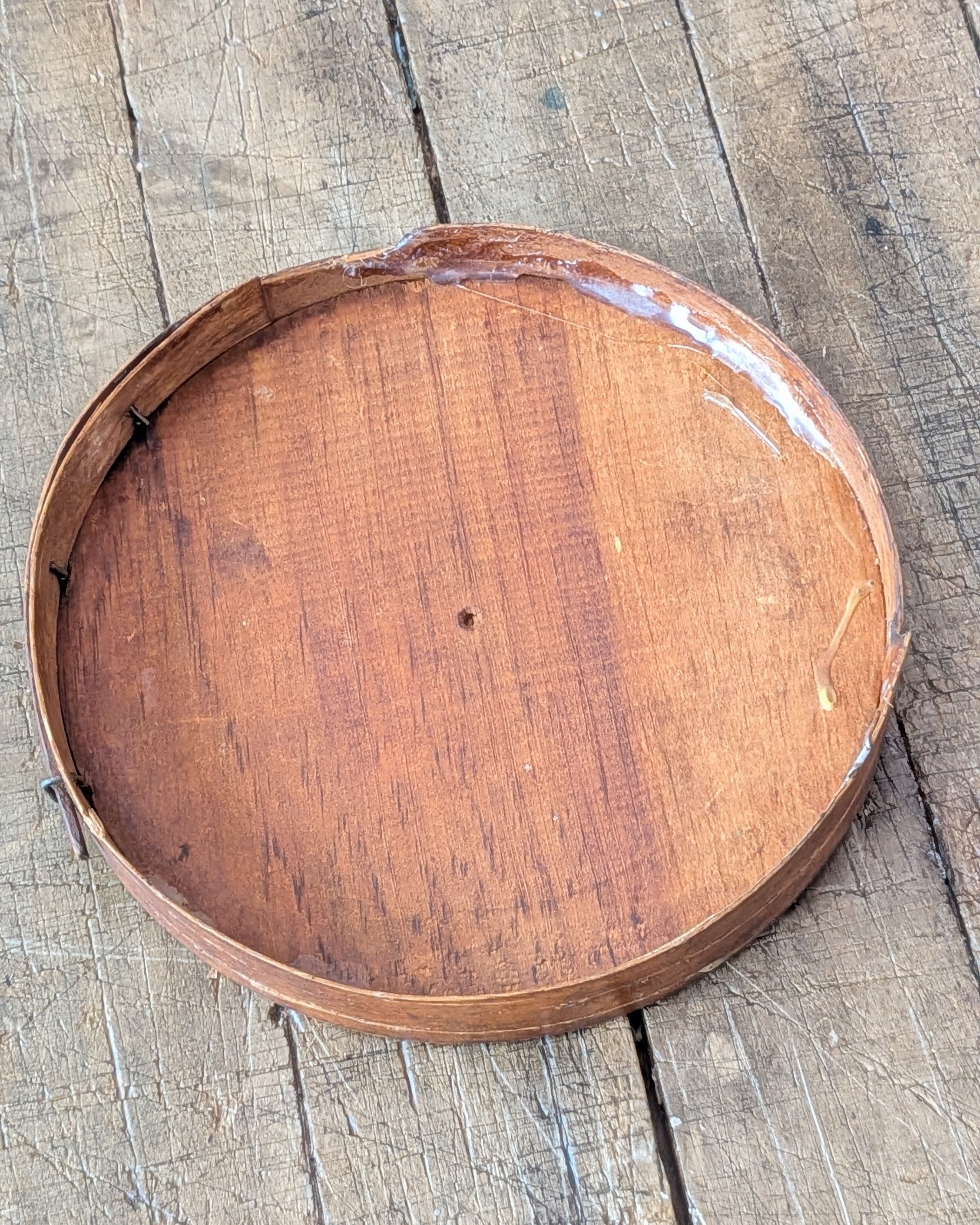 Antique Wooden Sugar Firkin or Pantry Box