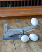 Acme Egg Grading Scale with 3 Ceramic Eggs