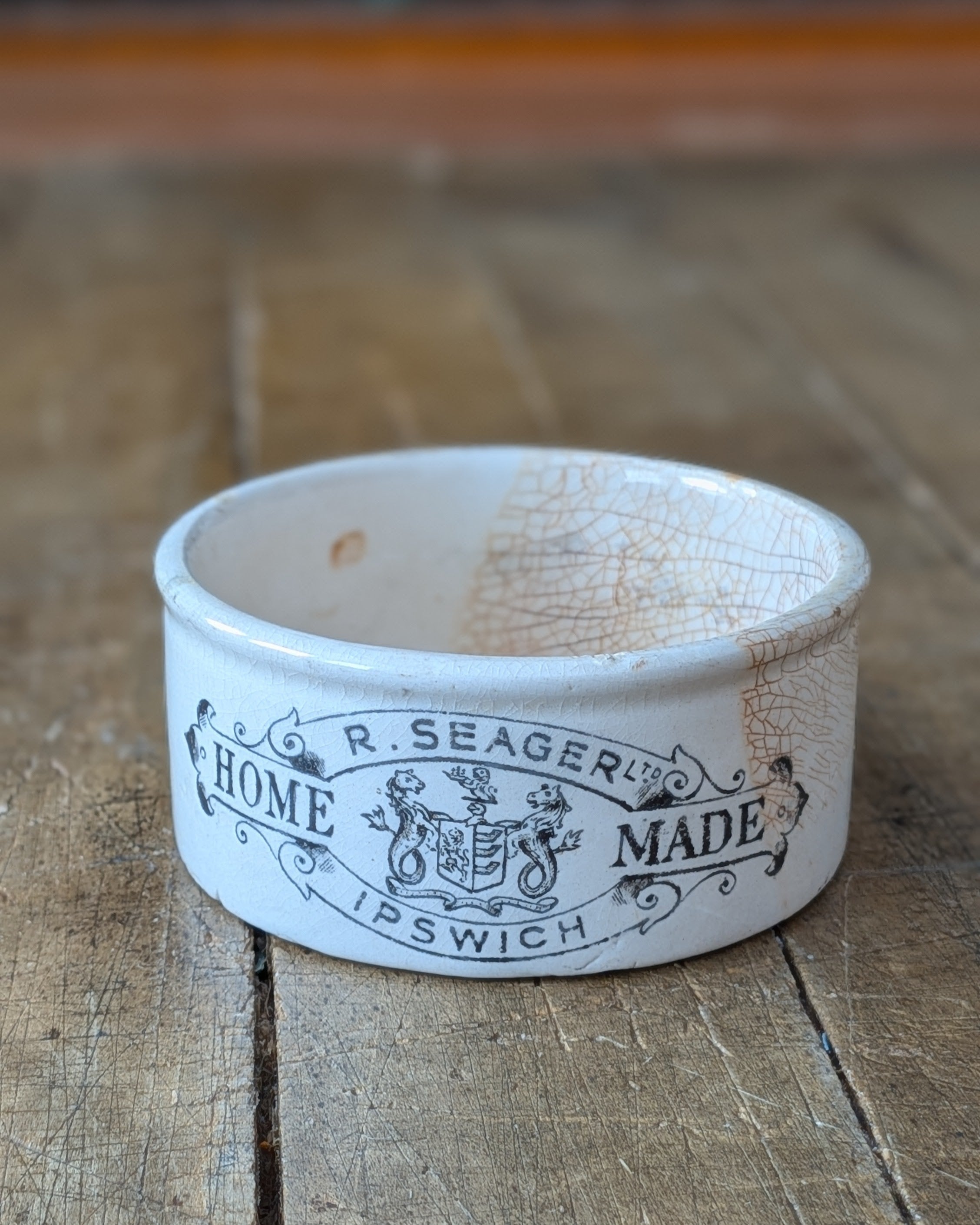Stained & Crazed R. Seager Home Made Meat Paste Pot
