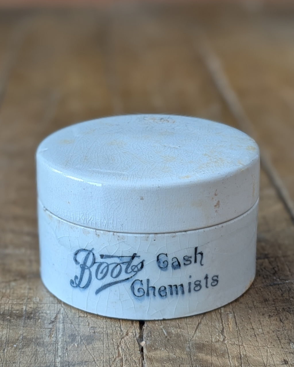 Boots Cash Chemists Lidded Pot