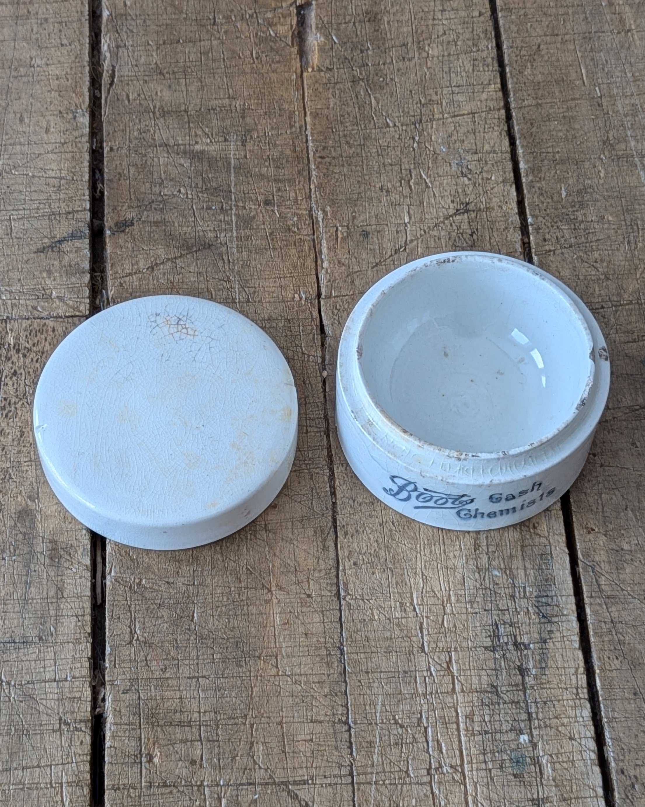 Boots Cash Chemists Lidded Pot