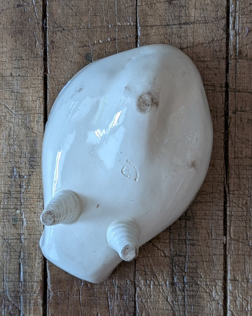 English Ironstone Eagle Jelly Mould with Feet
