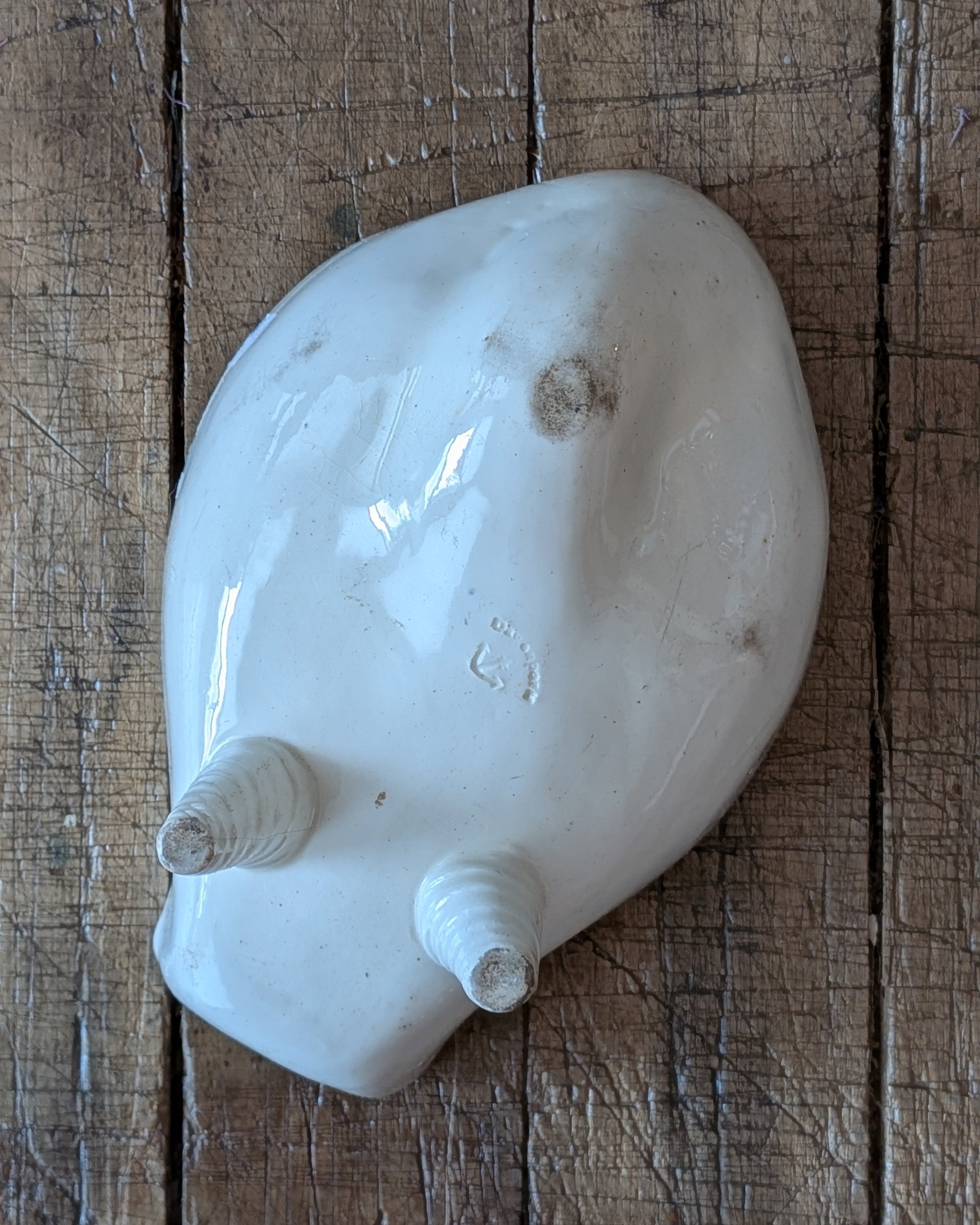 English Ironstone Eagle Jelly Mould with Feet