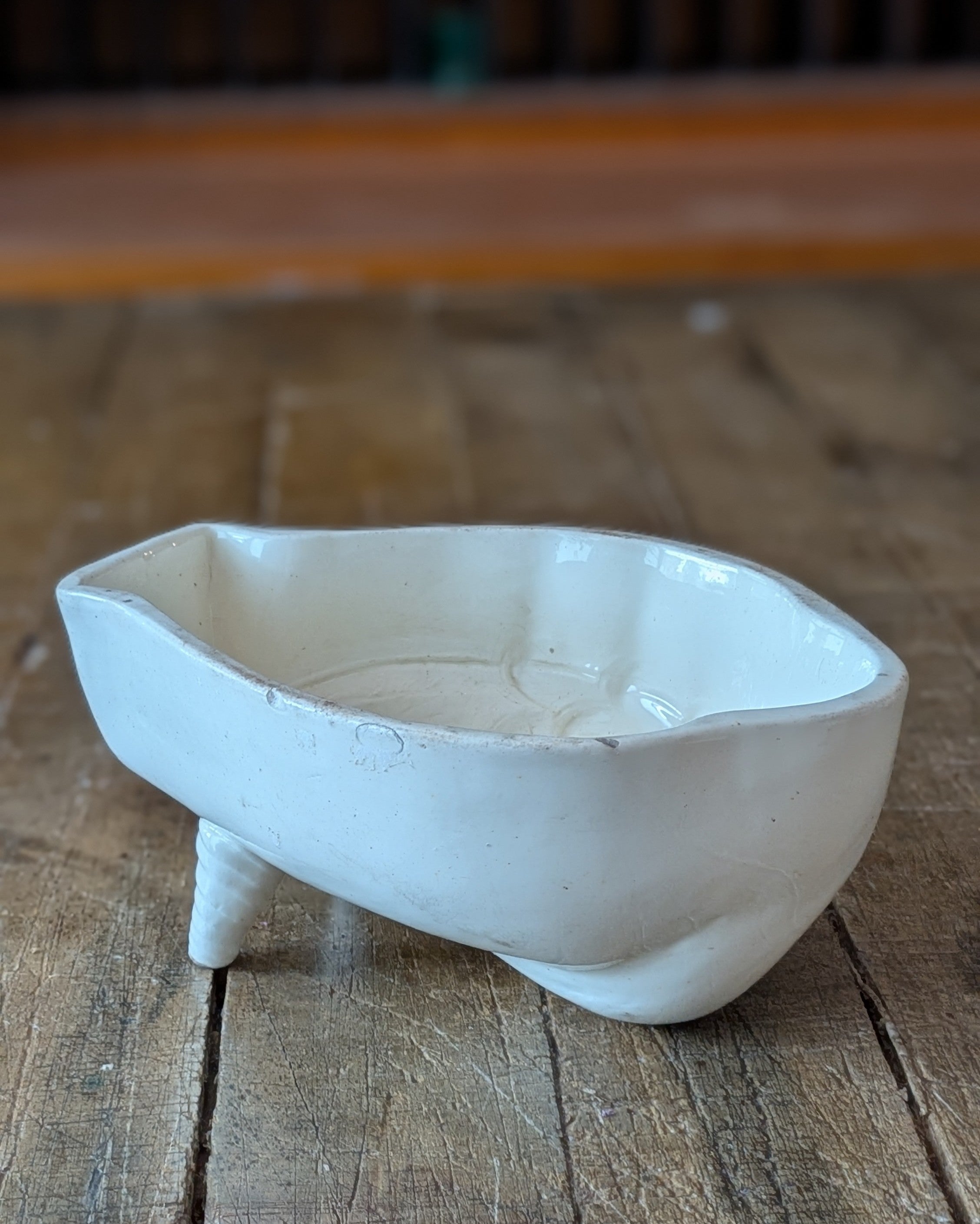 English Ironstone Eagle Jelly Mould with Feet