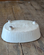 English Ironstone Stag & Trees Jelly Mould with Feet