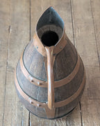 Antique Oak & Copper Jug for Cider or Wine