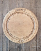 Antique Carved Wooden "Bread" Board