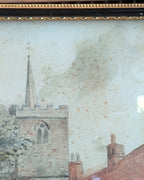 G.E. Hackford (George Edward Hackford) Watercolor of St. Mary's Church