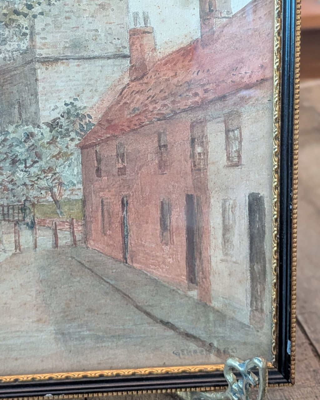 G.E. Hackford (George Edward Hackford) Watercolor of St. Mary's Church
