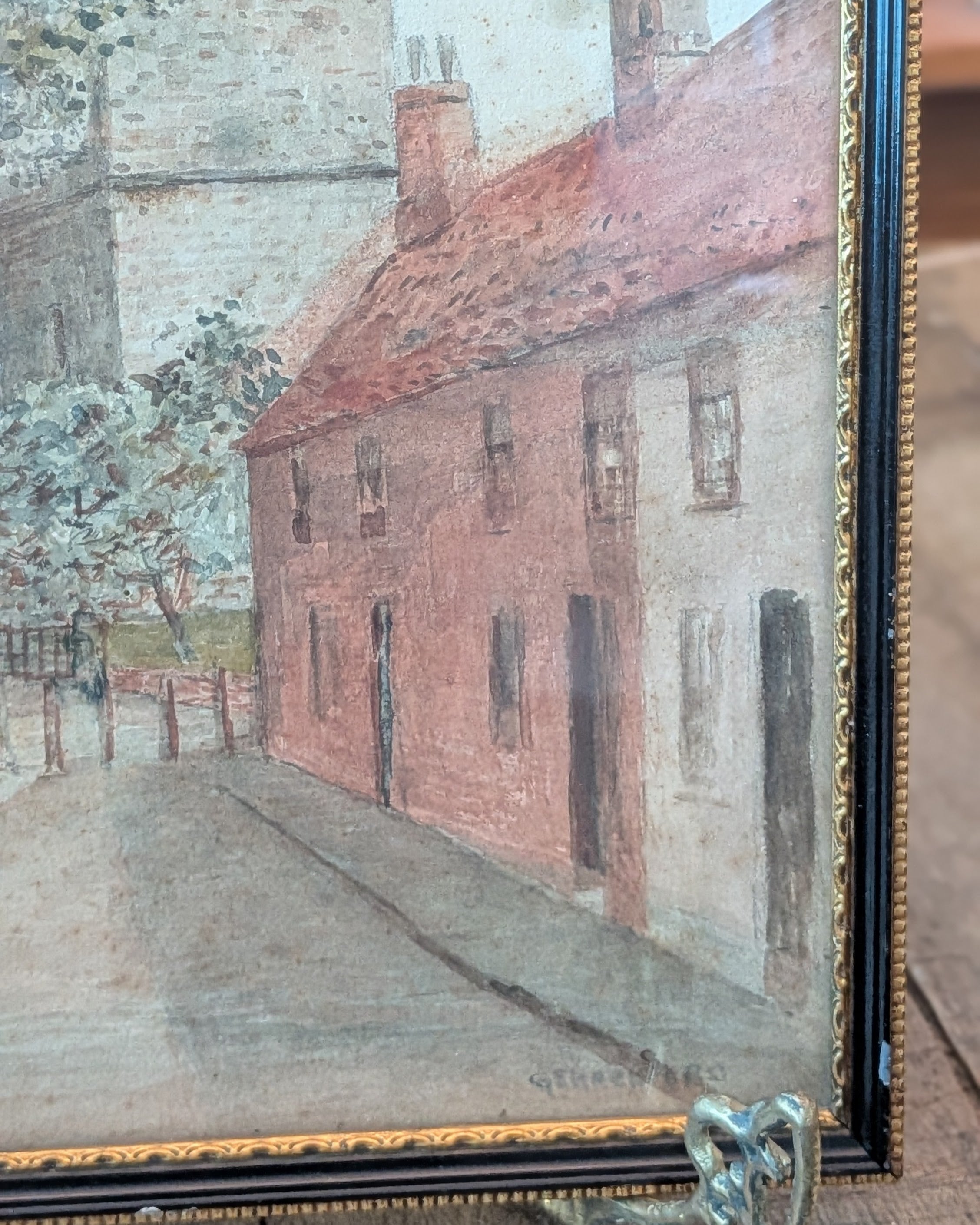 G.E. Hackford (George Edward Hackford) Watercolor of St. Mary's Church