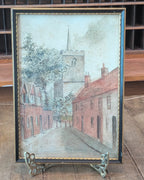 G.E. Hackford (George Edward Hackford) Watercolor of St. Mary's Church