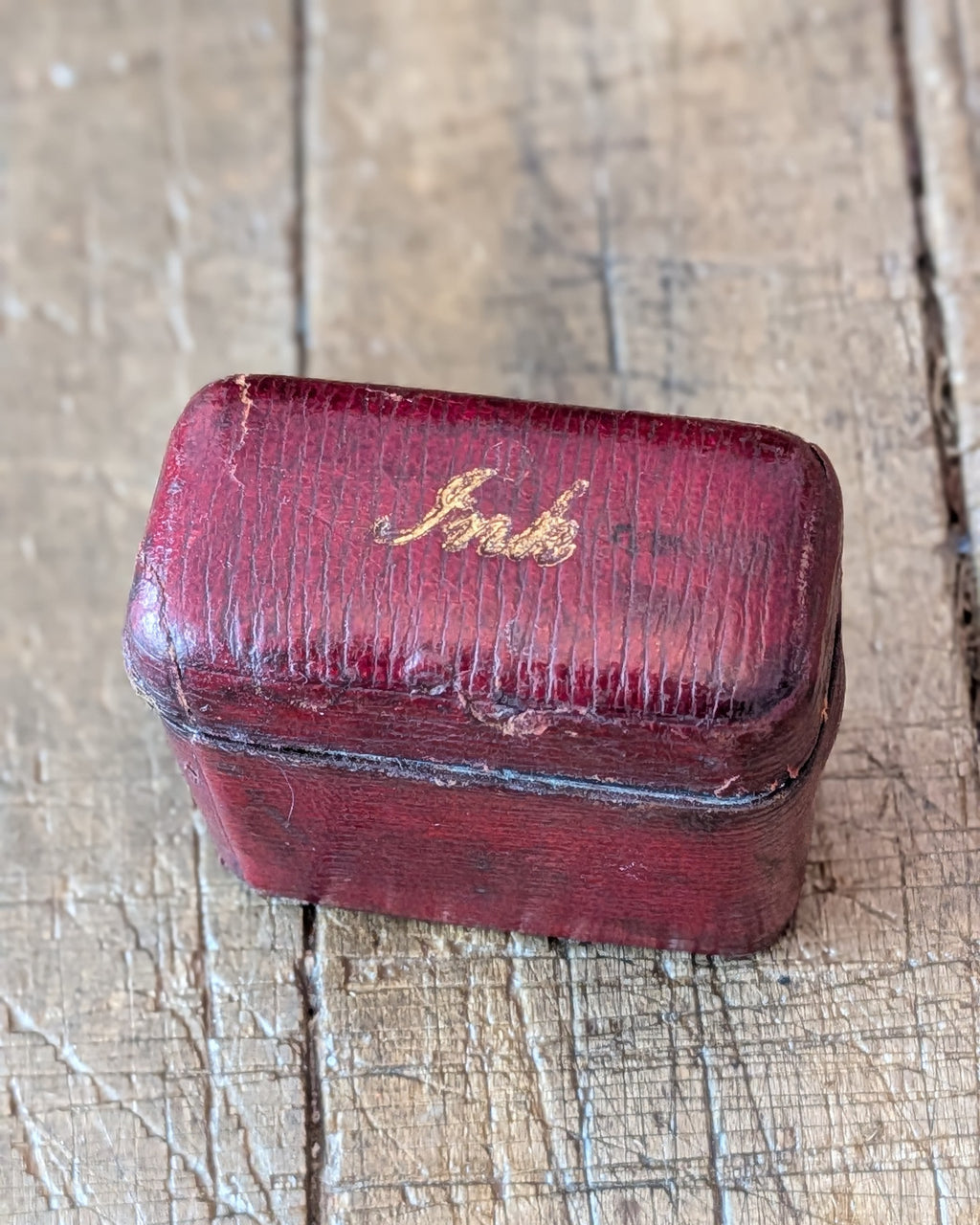 Traveling Ink Well with Leather Case