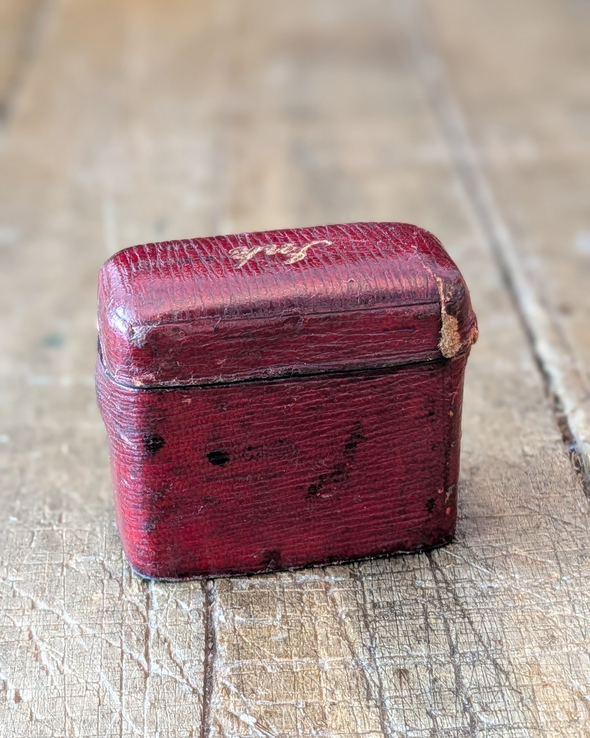 Traveling Ink Well with Leather Case