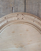 Antique Carved Treen Breadboard Floral Border