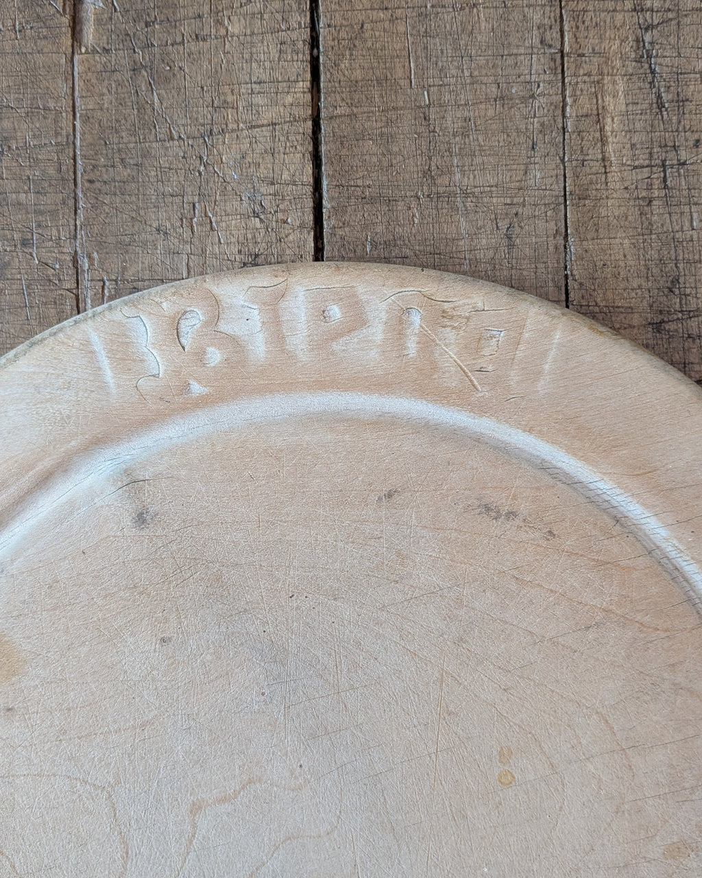 Antique Hand-Carved Breadboard "Bread"