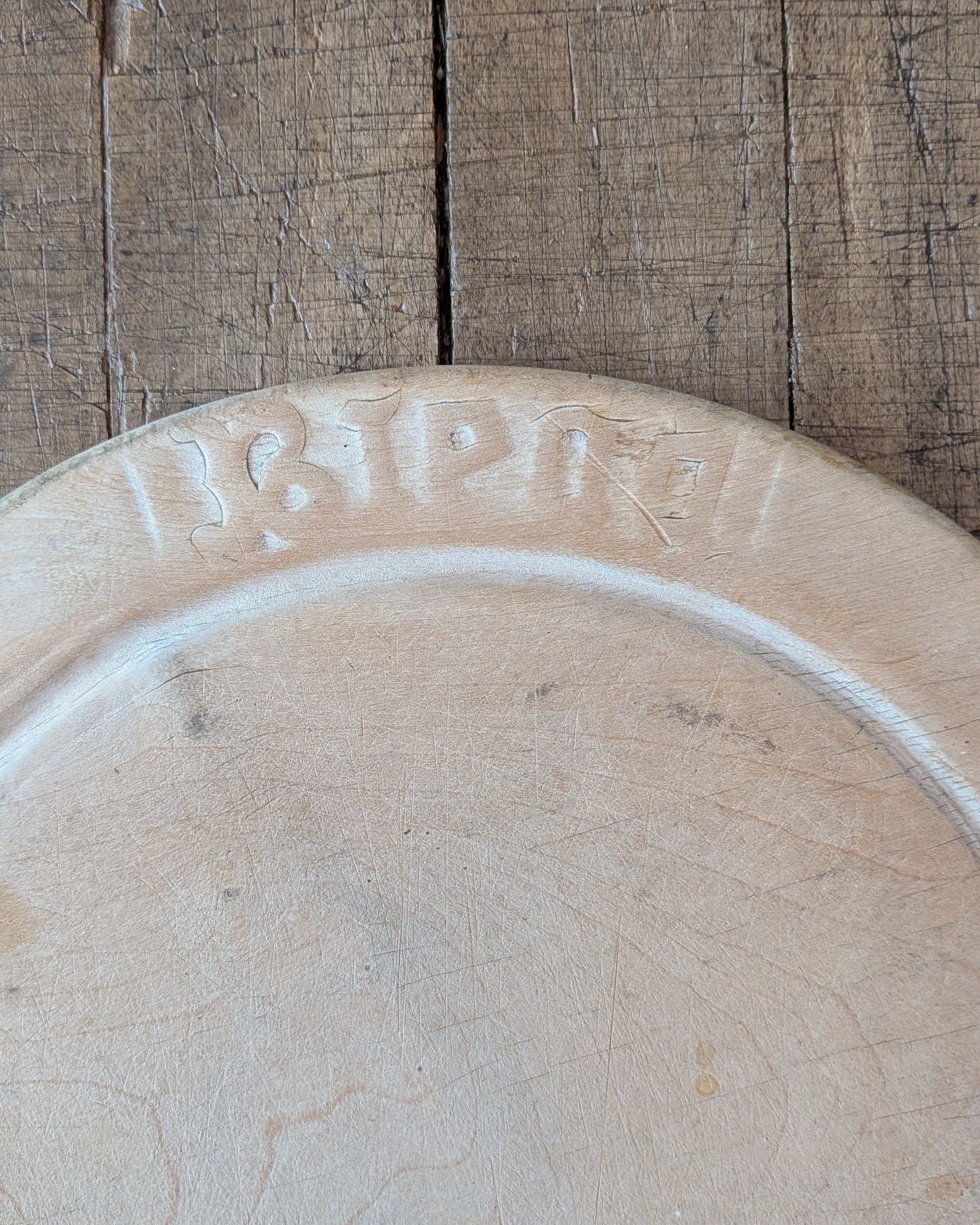 Antique Hand-Carved Breadboard "Bread"