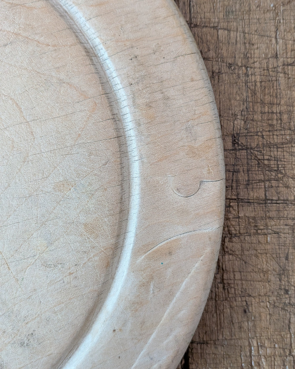 Antique Hand-Carved Breadboard "Bread"