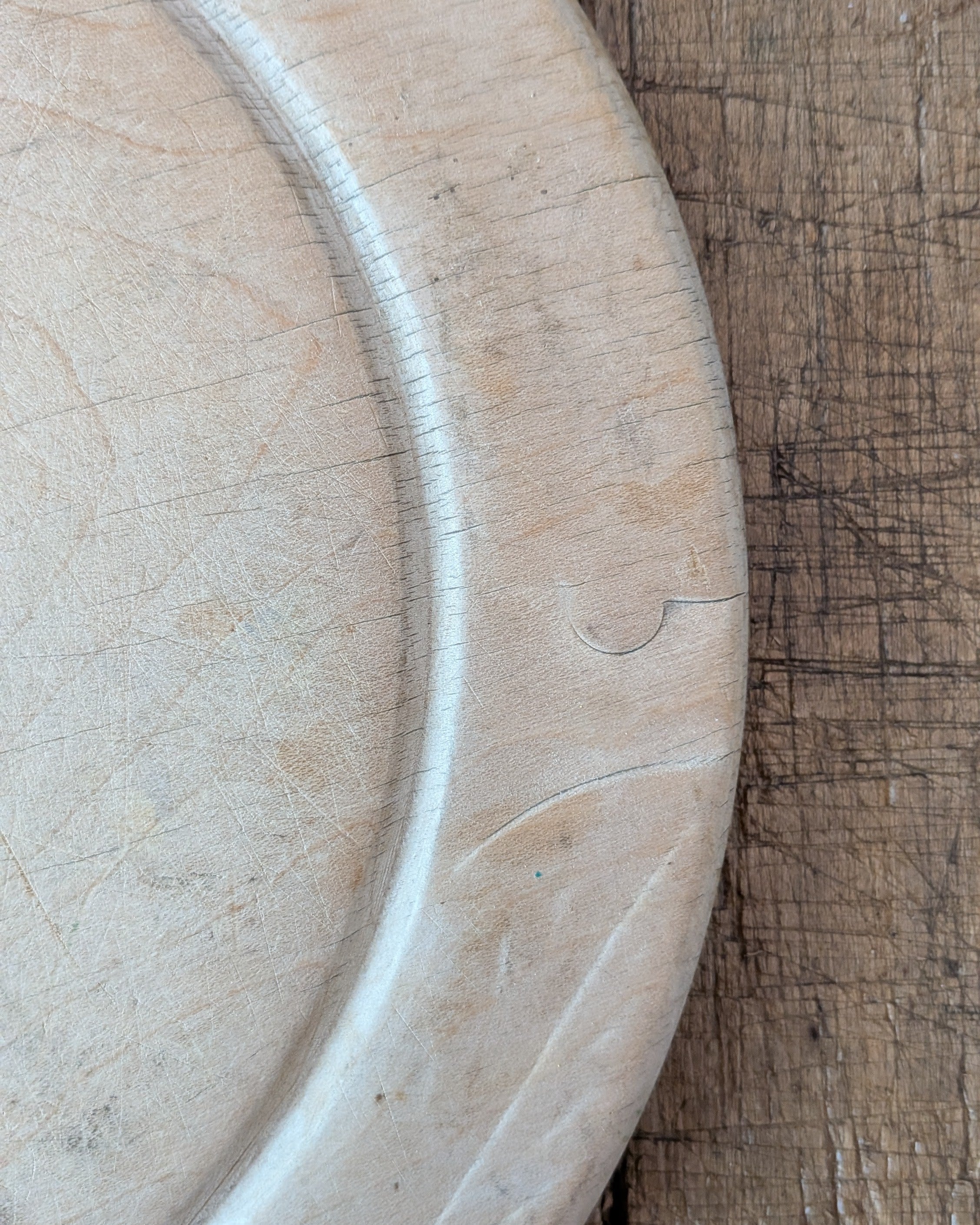 Antique Hand-Carved Breadboard "Bread"