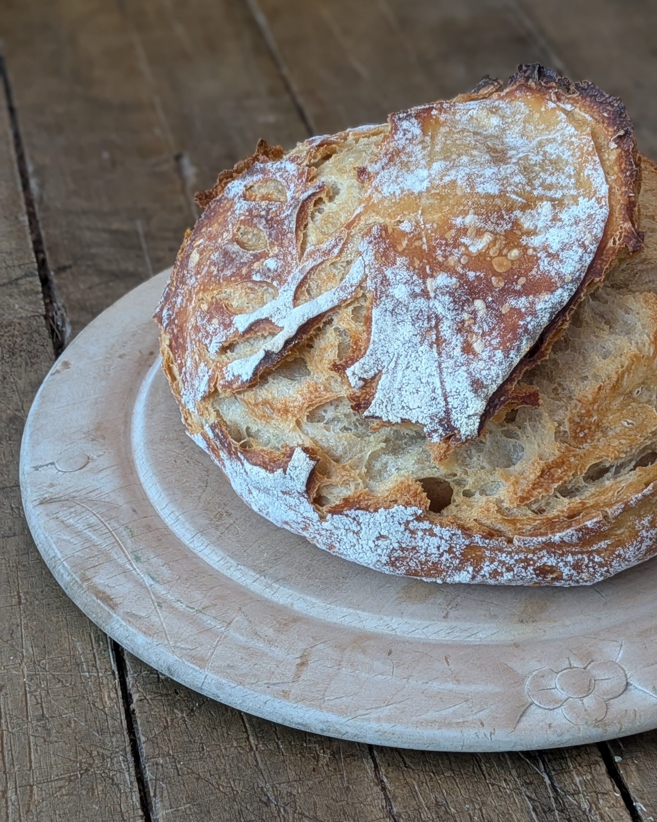 Antique Hand-Carved Breadboard "Bread"