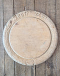 Antique Hand-Carved Wooden Breadboard "Spare Not"