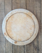 Antique Hand-Carved Wooden Breadboard Simple Wheat